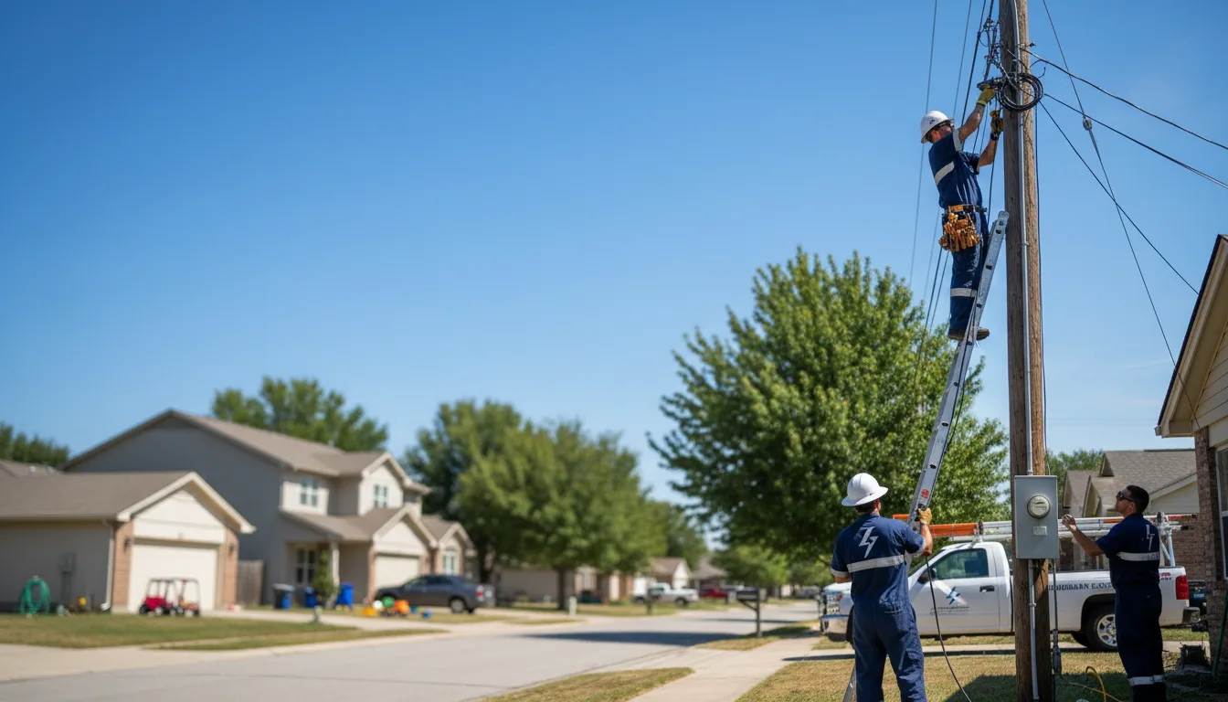Residential electrician providing installation services in Tiltonsville, OH